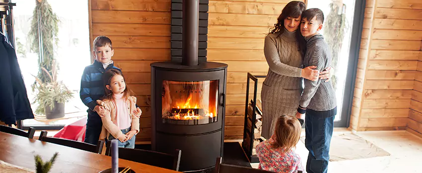 Morso Cast Iron Fireplace Insert Installation in La Presa, California